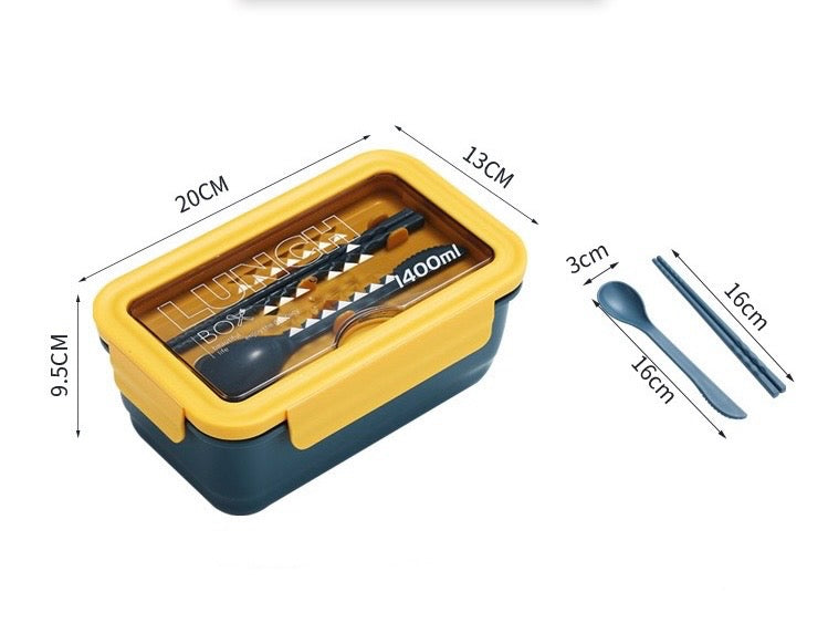 1400ML Lunch Box & Utensil Set
