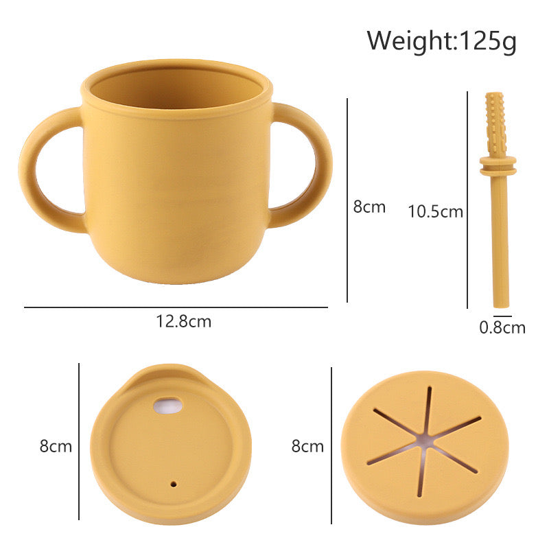 2 in 1 Silicone Snack Drinking Cup