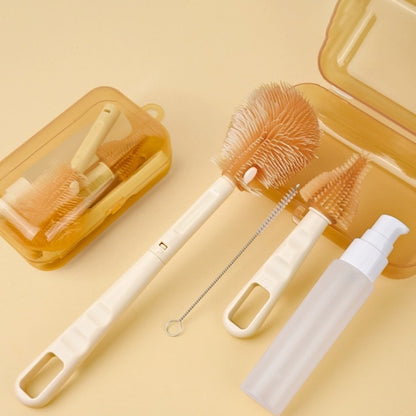 Basic Baby Bottle Silicone Brush Travel Set