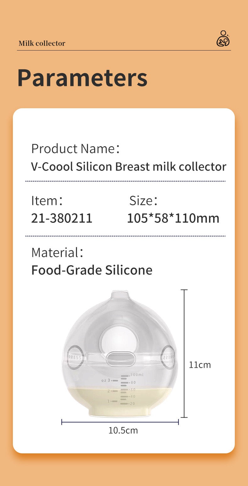 V-COOOL® Wearable Silicone Breast Milk Collector