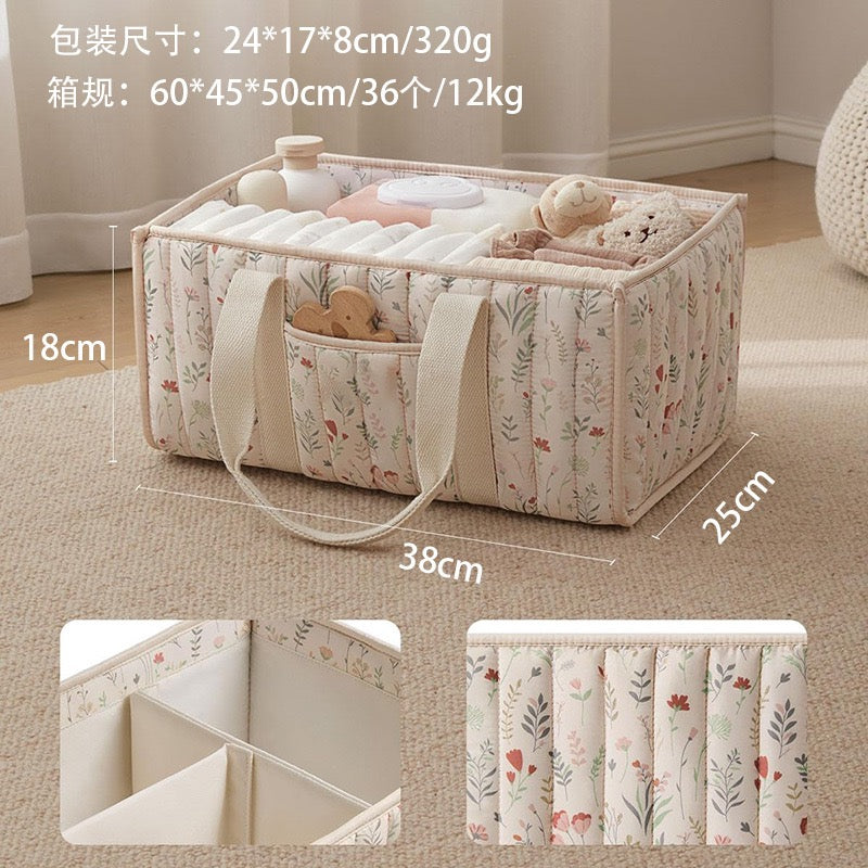 Baby Diaper Caddy Organizer with Pocket