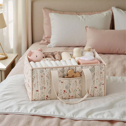 Baby Diaper Caddy Organizer with Pocket