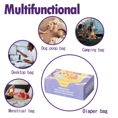 Multipurpose Disposable Nappy Bags